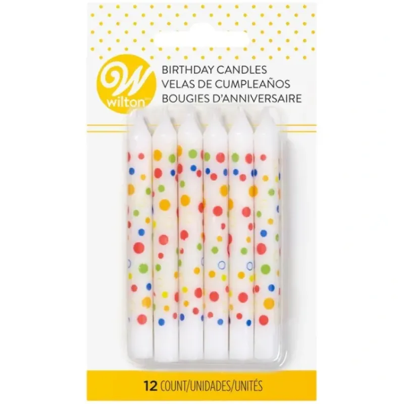 Colorful Polka Dot Birthday Candle Set - cozylivehome.com | we sell a wide range of comfortable household items^ Shop All