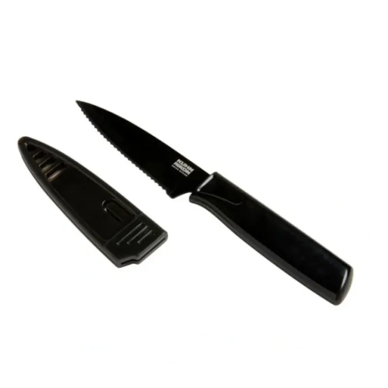 COLORI SERRATED PARING KNIFE BLK 4" - cozylivehome.com | we sell a wide range of comfortable household items^ Shop All
