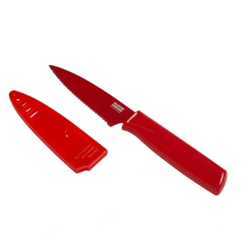 COLORI SERRATED PARING KNIFE RED 4" - cozylivehome.com | we sell a wide range of comfortable household items^ Shop All