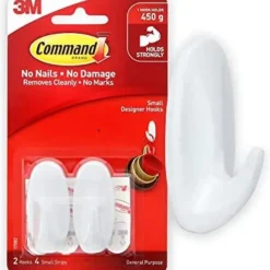 COMMAND SM. DESIGNER HOOK 2 PK - cozylivehome.com | we sell a wide range of comfortable household items^ Shop All