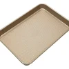 Cookie Sheet, M-15.4"x10.6"x.98", 0.8mm Gold Metalic w/ Diamond Base - cozylivehome.com | we sell a wide range of comfortable household items^ Shop All