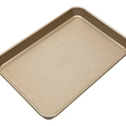 Cookie Sheet, M-15.4"x10.6"x.98", 0.8mm Gold Metalic w/ Diamond Base - cozylivehome.com | we sell a wide range of comfortable household items^ Shop All