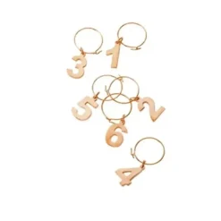 COPPER WINE CHARMS SET 6 - cozylivehome.com | we sell a wide range of comfortable household items^ Shop All