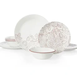 Corelle Leaf Stitch Service For 4 - cozylivehome.com | we sell a wide range of comfortable household items^ Shop All
