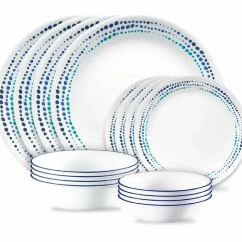 CORELLE MUGLESS 16 pc SET- CLASSIC OCEAN BLUES - cozylivehome.com | we sell a wide range of comfortable household items^ Shop All