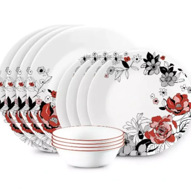 CORELLE MUGLESS RD. 12 pc SET CHELSEA ROSE COUPE - cozylivehome.com | we sell a wide range of comfortable household items^ Shop All