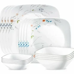 CORELLE MUGLESS SQ.* 16pc SET ADLYN - cozylivehome.com | we sell a wide range of comfortable household items^ Shop All