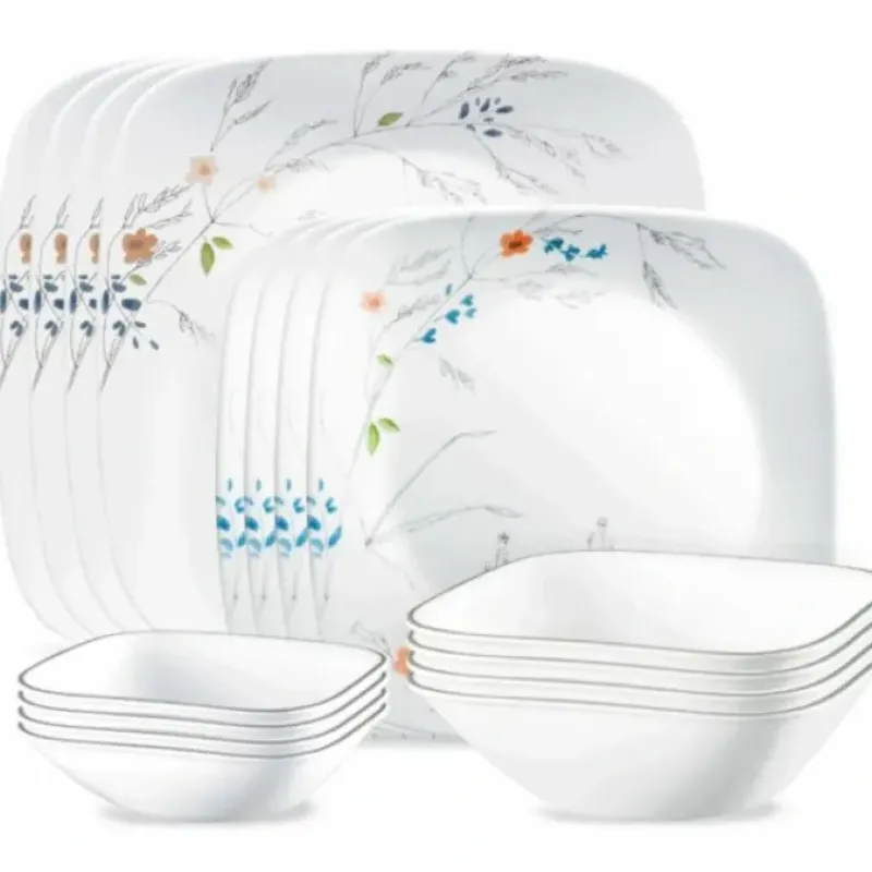 CORELLE MUGLESS SQ.* 16pc SET ADLYN - cozylivehome.com | we sell a wide range of comfortable household items^ Shop All