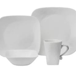 CORELLE SET SQUARE, CHERISH EMBOSED Service For 4 - cozylivehome.com | we sell a wide range of comfortable household items^ Shop All