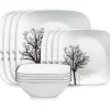CORELLE SET SQUARE, TIMBER SHADOWS Service For 4 - cozylivehome.com | we sell a wide range of comfortable household items^ Shop All