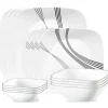 CORELLE SET SQUARE, URBAN ARC Service For 4 - cozylivehome.com | we sell a wide range of comfortable household items^ Shop All