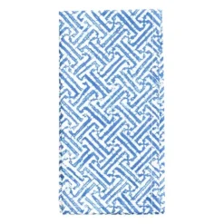 COTTON NAPKIN FRETWORK BLUE/WHITE - cozylivehome.com | we sell a wide range of comfortable household items^ Shop All