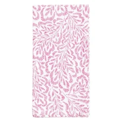 COTTON NAPKIN S/4 FUCHSIA/WHITE LEAVES - cozylivehome.com | we sell a wide range of comfortable household items^ Shop All