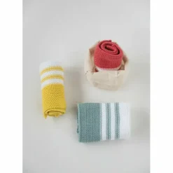 Cotton Stripe Dish Cloths Set-3 - cozylivehome.com | we sell a wide range of comfortable household items^ Shop All