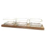 Clearance CP4617 3 Bowl Dip Dish Set Gold Accent - cozylivehome.com | we sell a wide range of comfortable household items Giftware