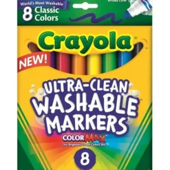 Crayola Broad Line 8 Washable Markers - cozylivehome.com | we sell a wide range of comfortable household items^ Shop All