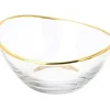 Online CRG13B Glass Serving Bowl with 14K Gold Rim - cozylivehome.com | we sell a wide range of comfortable household items Giftware