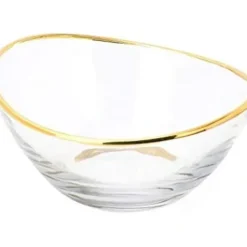 Online CRG13B Glass Serving Bowl with 14K Gold Rim - cozylivehome.com | we sell a wide range of comfortable household items Giftware
