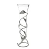 Online CVF949 Glass Vase with Nickel Leaf Design - cozylivehome.com | we sell a wide range of comfortable household items Giftware