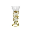 Discount CVF533G Centerpiece Vase with Gold Leaf Stand - cozylivehome.com | we sell a wide range of comfortable household items Giftware