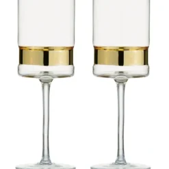 CWR3335 Water Glasses with Gold Base - cozylivehome.com | we sell a wide range of comfortable household items^ Shop All