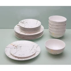 Danico Service For 6 White Marble Gold Dinnerware - cozylivehome.com | we sell a wide range of comfortable household items^ Shop All