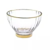 Online DB1045 Straight Line Textured Bowl with Vivid Gold Rim and Base - cozylivehome.com | we sell a wide range of comfortable household items Giftware