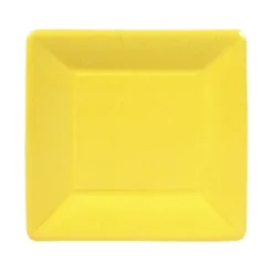 DESSERT PAPER PLATE GROSGAIN BORDER YELLOW 7IN - cozylivehome.com | we sell a wide range of comfortable household items^ Shop All