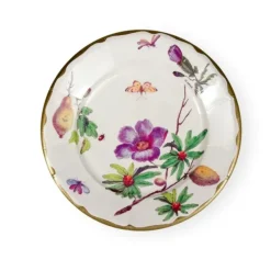 DESSERT PAPER PLATE PORCELAIN BLOOMS IVORY - cozylivehome.com | we sell a wide range of comfortable household items^ Shop All