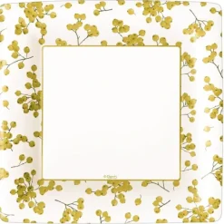 DINNER PAPER PLATE BERRY GATHERING IVORY/GOLD 8CT - cozylivehome.com | we sell a wide range of comfortable household items^ Shop All