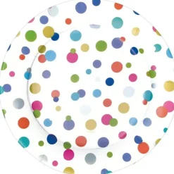 DINNER PAPER PLATE CONFETTI BRIGHTS 10.5" - cozylivehome.com | we sell a wide range of comfortable household items^ Shop All