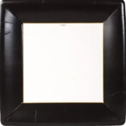 DINNER PAPER PLATE GROSGRAIN BORDER BLACK - cozylivehome.com | we sell a wide range of comfortable household items^ Shop All