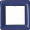 DINNER PAPER PLATE GROSGRAIN BORDER NAVY - cozylivehome.com | we sell a wide range of comfortable household items^ Shop All