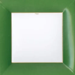 DINNER PAPER PLATE GROSGRAIN BRD HUNTER GREEN - cozylivehome.com | we sell a wide range of comfortable household items^ Shop All