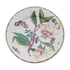 DINNER PAPER PLATE PORCELAIN BLOOMS IVORY 10.5" - cozylivehome.com | we sell a wide range of comfortable household items^ Shop All