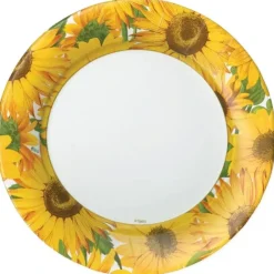 DINNER PAPER PLATE SUNFLOWERS - cozylivehome.com | we sell a wide range of comfortable household items^ Shop All