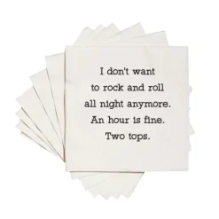 DON'T WANT TO R&R ALL NIGHT FUNNY COCKTAIL NAPKIN - cozylivehome.com | we sell a wide range of comfortable household items^ Shop All