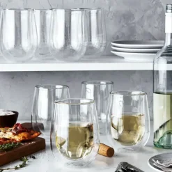 Double Wall Stemless White Wine Glass 10oz - cozylivehome.com | we sell a wide range of comfortable household items^ Shop All