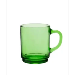 Duralex Versailles Glass Tea Mug with Handle Green 8oz - cozylivehome.com | we sell a wide range of comfortable household items^ Shop All