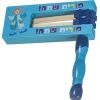 Elegant Grogger 16X14 cm- Blue Background, Blue Handle - Molticolored "Happy Purim" design - cozylivehome.com | we sell a wide range of comfortable household items^ Shop All