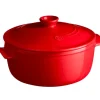 EMILE HENRY ROUND DUTCH OVEN 5.5 QT BURGUNDY - cozylivehome.com | we sell a wide range of comfortable household items^ Shop All