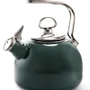 ENAMEL ON STEEL CLASSIC TEAKETTLE BRUNSWICK GREEN - cozylivehome.com | we sell a wide range of comfortable household items^ Shop All