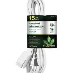 EXT.CORD-16/2- WHITE 15 FT - cozylivehome.com | we sell a wide range of comfortable household items^ Shop All