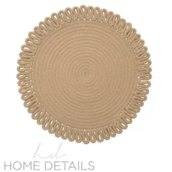 EXTRA THICK Looped Edge Round Tan - cozylivehome.com | we sell a wide range of comfortable household items^ Shop All