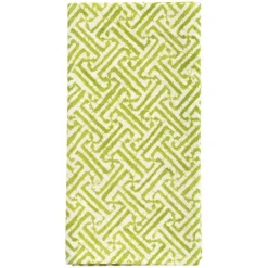 FABRIC NAPKIN SET OF 4 FRETWORK GRN - cozylivehome.com | we sell a wide range of comfortable household items^ Shop All