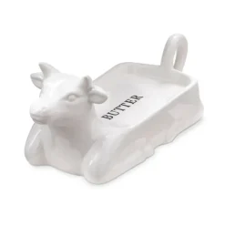 Farmhouse Stoneware Cow Shaped Butter Dish - cozylivehome.com | we sell a wide range of comfortable household items^ Shop All