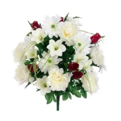 Outlet FBX562-CR/RE 23"PEONY/ROSE/GER.DAISY BU.X30 - cozylivehome.com | we sell a wide range of comfortable household items Giftware