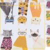 Feline Fine Floursack Dishtowel Set/2 - cozylivehome.com | we sell a wide range of comfortable household items^ Shop All