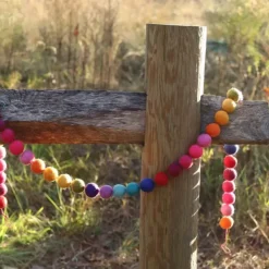 Felt Rainbow Pompom Ball Garland 6' - cozylivehome.com | we sell a wide range of comfortable household items^ Shop All