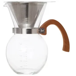 Fino Pour-Over Coffee Maker, Borosilicate Glass and Bamboo Handle, 22oz - cozylivehome.com | we sell a wide range of comfortable household items^ Shop All